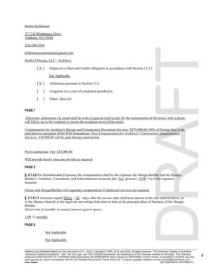 [Electronic submission via email shall be with a required read receipt for the transmission of the notice with a phone]