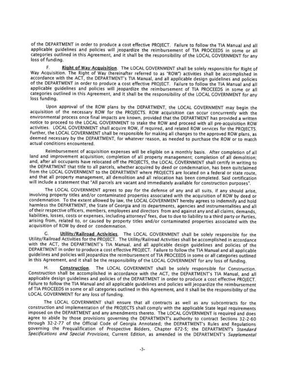 notice to proceed to the LOCAL GOVERNMENT to stake the ROW and proceed with all pre-acquisition ROW