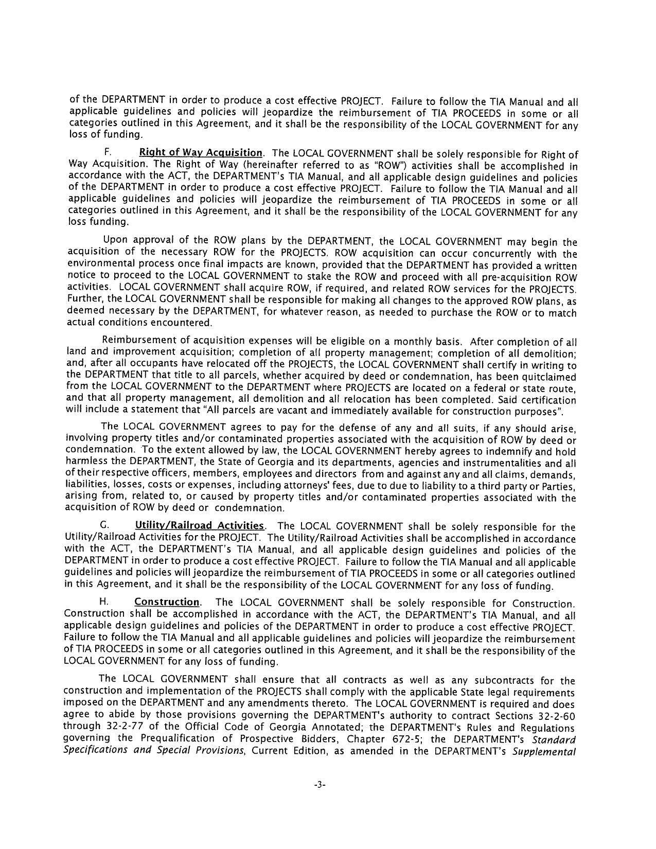 notice to proceed to the LOCAL GOVERNMENT to stake the ROW and proceed with all pre-acquisition ROW