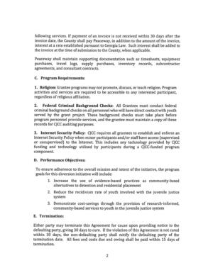 [Either party may terminate this Agreement for cause upon providing notice to the]