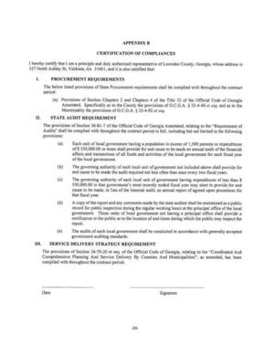 [PROCUREMENT REQUIREMENTS]