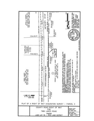 [Map: County Road Right of Way for Twin Lakes Road CR 390 (3 of 4)]