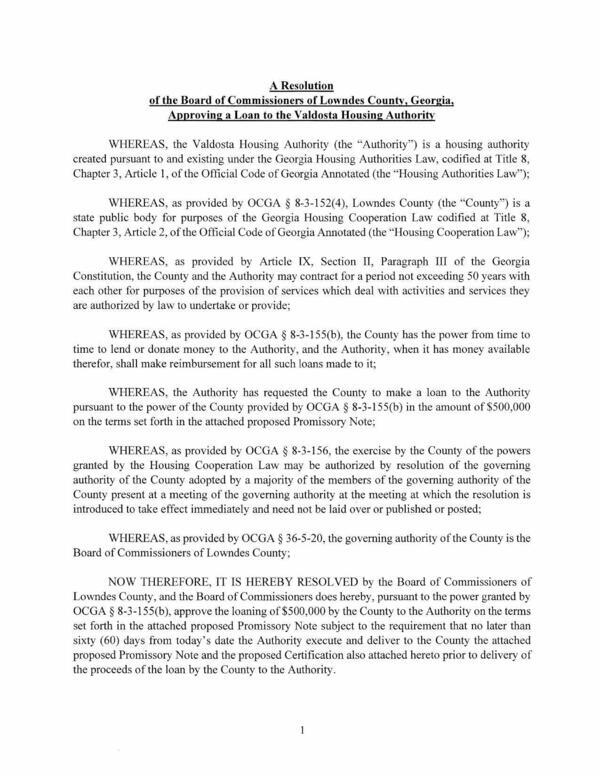 WHEREAS, as provided by Article IX, Section II, Paragraph III of the Georgia