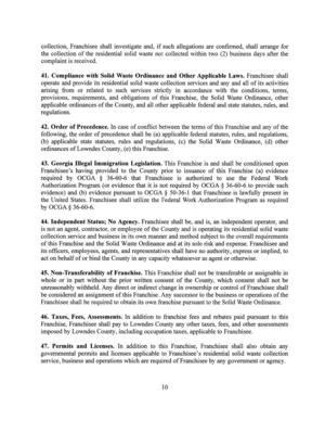 [collection service and business in its own manner and method subject to the overall requirements]