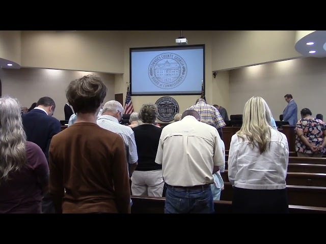 [1. Call to Order 2. Invocation 3. Pledge]