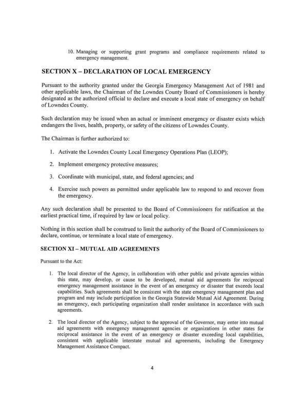 3. Coordinate with municipal, state, and federal agencies; and