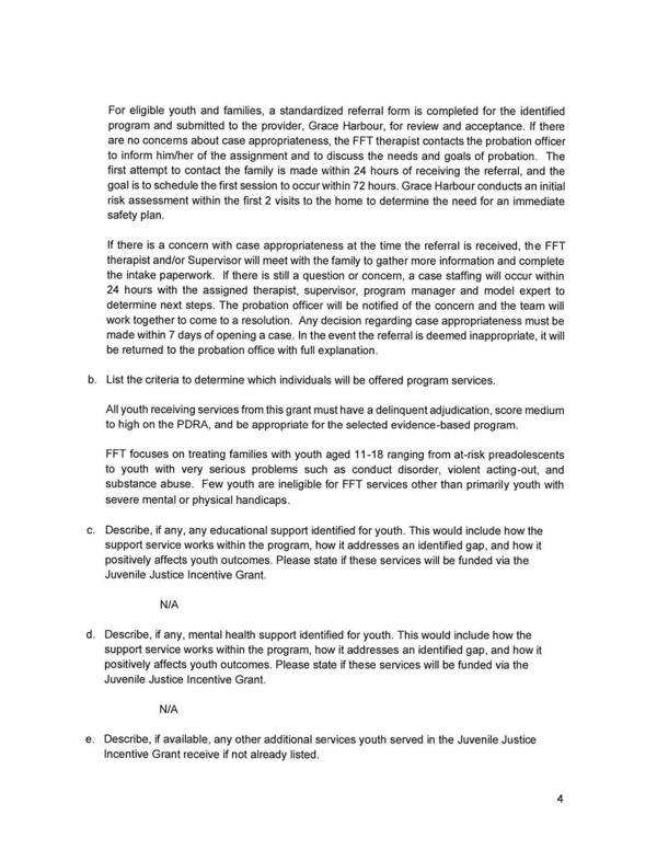 substance abuse. Few youth are ineligible for FFT services other than primarily youth with
