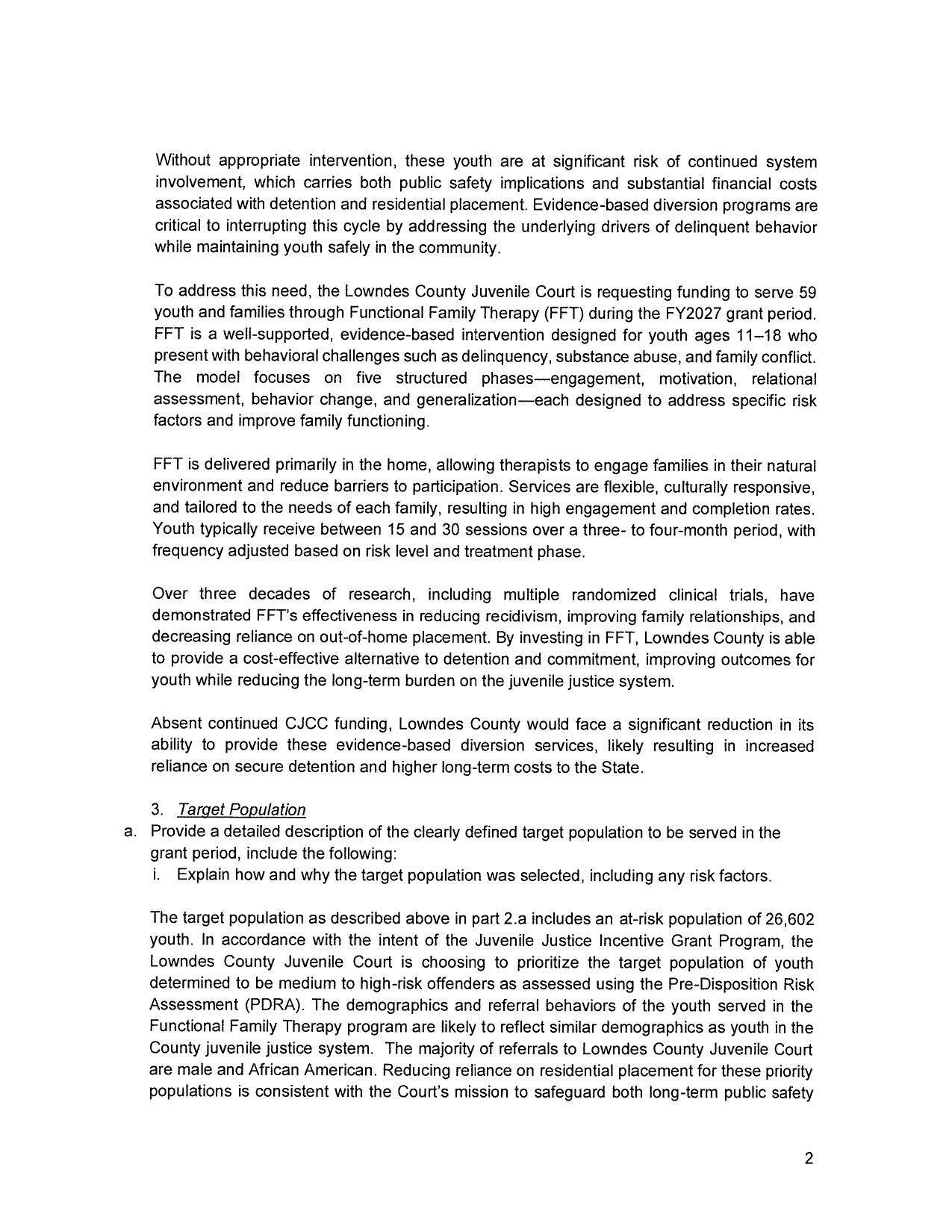 3. Target Population