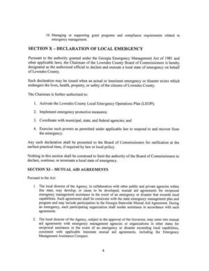 [3. Coordinate with municipal, state, and federal agencies; and]