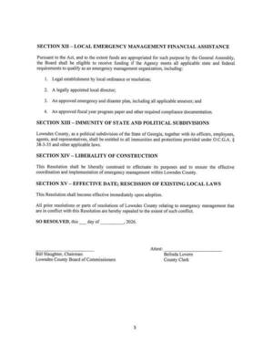 [SECTION XII - LOCAL EMERGENCY MANAGEMENT FINANCIAL ASSISTANCE]