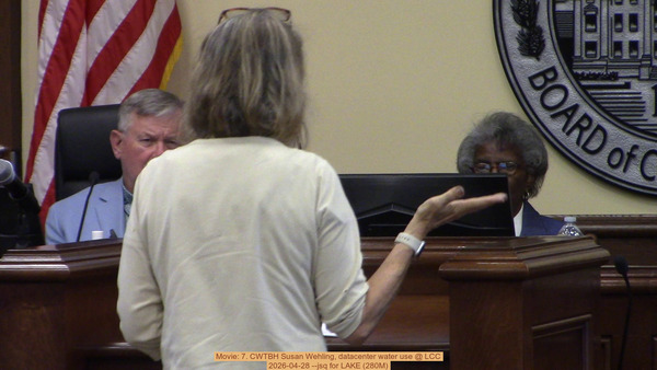 Movie: 7. CWTBH Susan Wehling, datacenter water use @ LCC, 2026-04-28 --jsq for LAKE (280M)