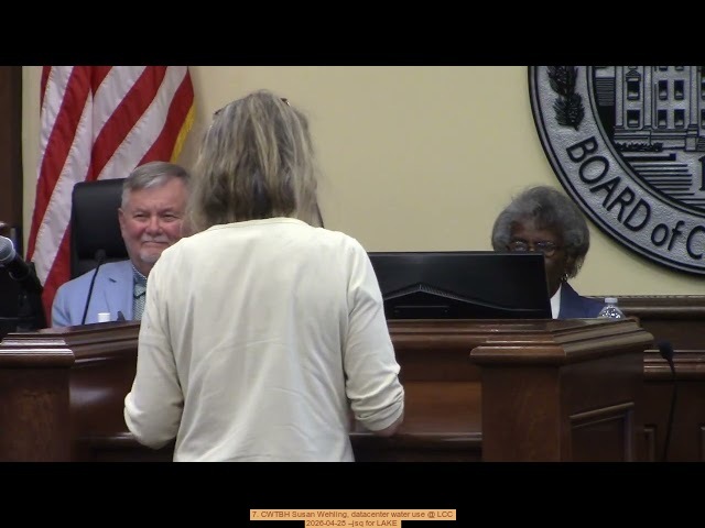 7. CWTBH Susan Wehling, datacenter water use @ LCC, 2026-04-28 --jsq for LAKE