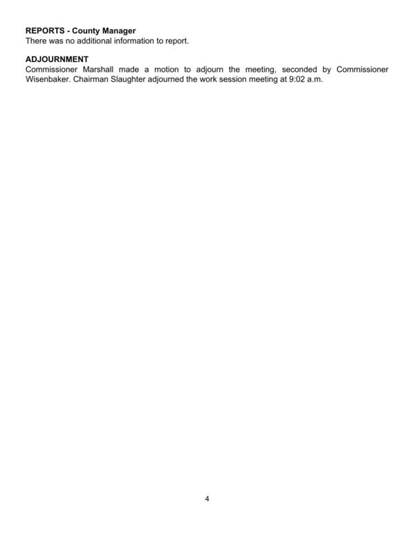 ADJOURNMENT