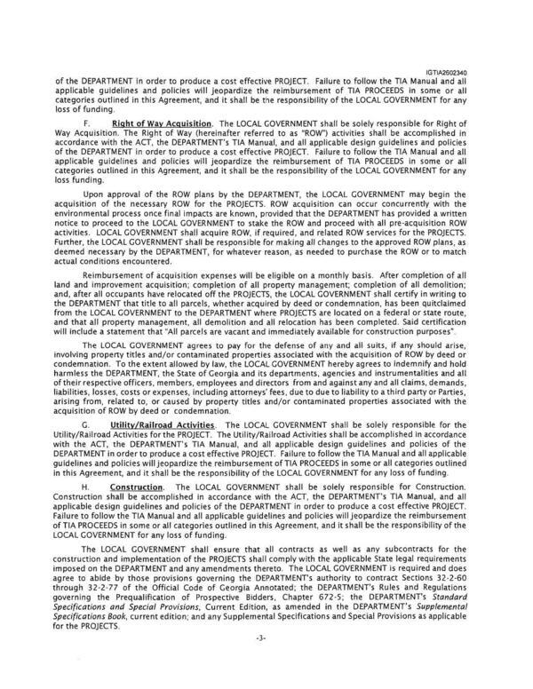 notice to proceed to the LOCAL GOVERNMENT to stake the ROW and proceed with all pre-acquisition ROW