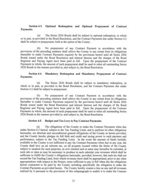 [Section 4.3. Optional Redemption and Optional Prepayment of Contract]