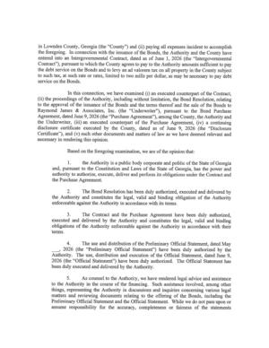 [5. As counsel to the Authority, we have rendered legal advice and assistance]