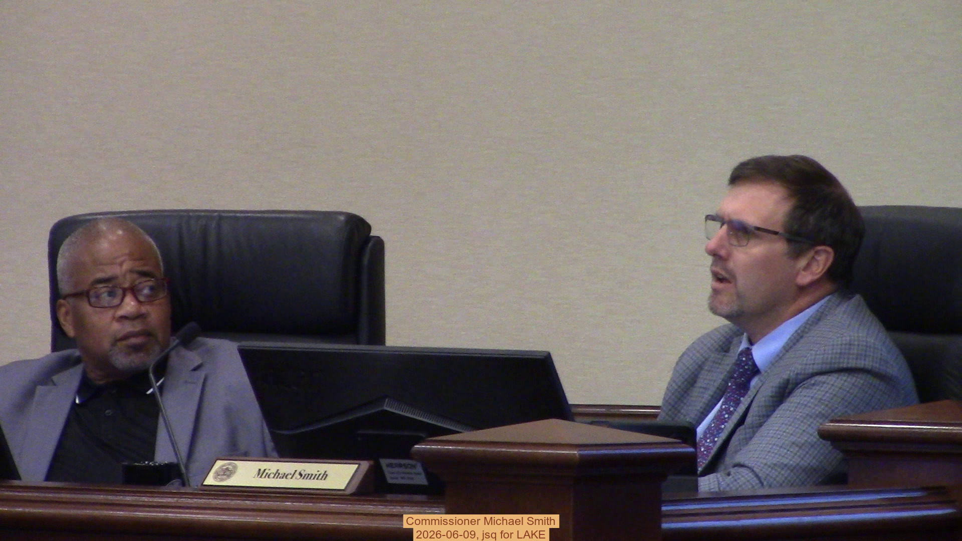 Commissioner Michael Smith, 2026-06-09, jsq for LAKE