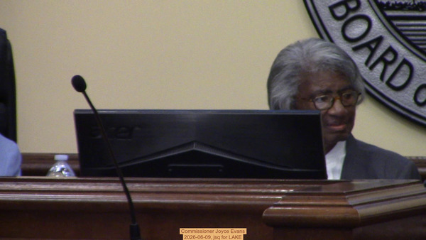 [Commissioner Joyce Evans, 2026-06-09, jsq for LAKE]