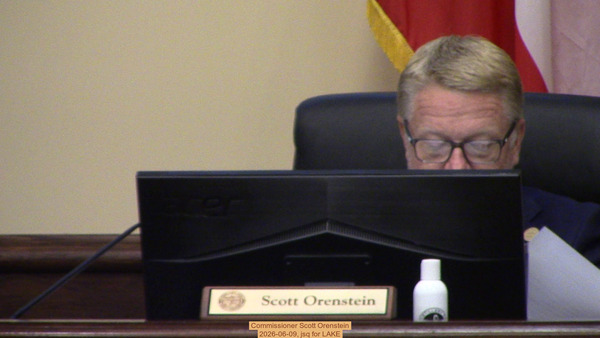 Commissioner Scott Orenstein, 2026-06-09, jsq for LAKE