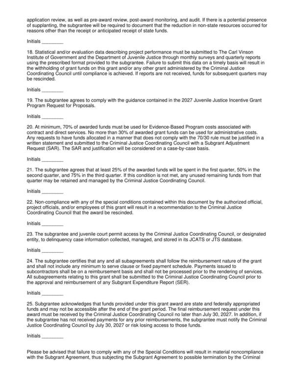 Any requests to have funds allocated in a manner that does not comply with the 70/30 rule must be justified in a