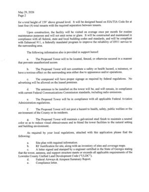 [As required by your local regulations, attached with this application please find the following:]