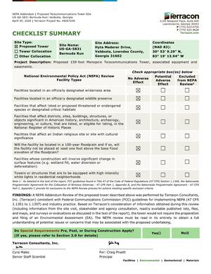 [CHECKLIST SUMMARY Terracon.com]