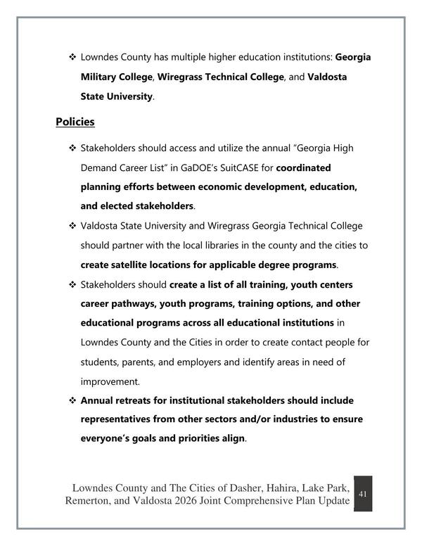 Policies