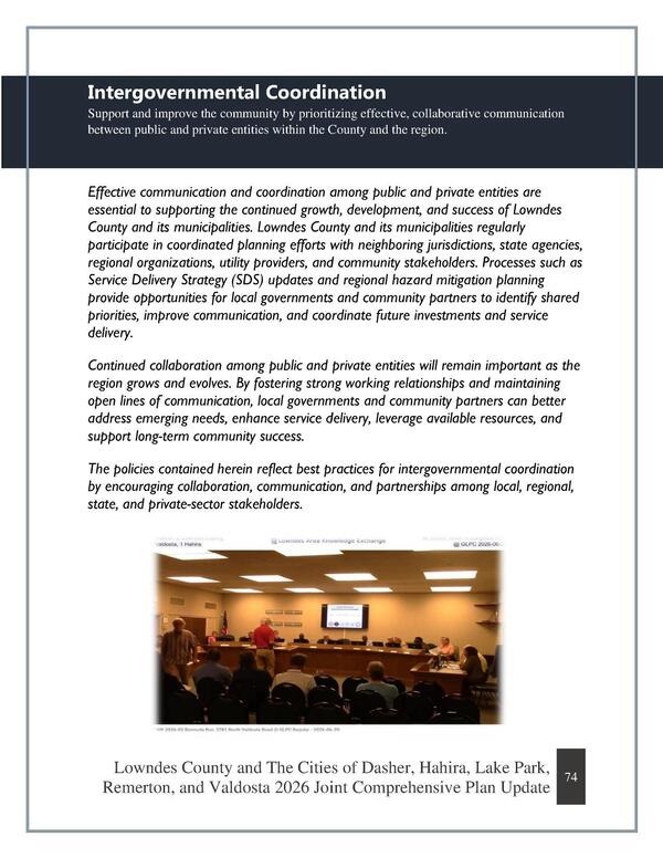 [Intergovernmental Coordination]