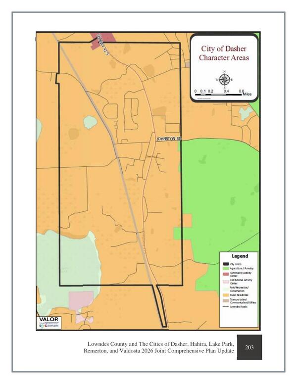 [City of Dasher Character Areas]