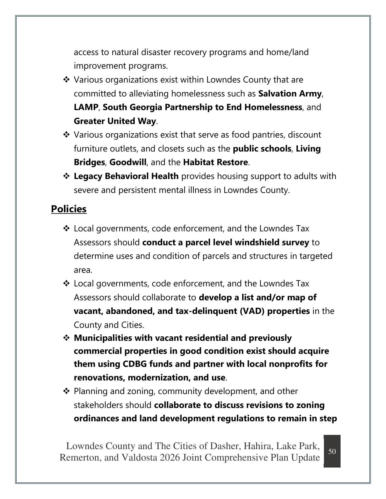 Policies