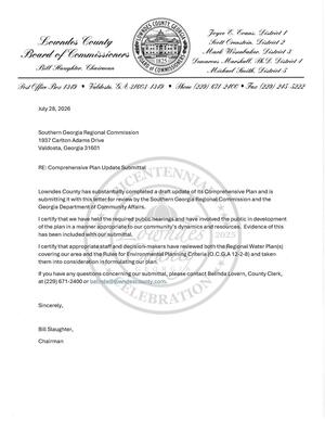 [Comprehensive Plan Update Submittal]