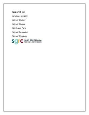 [Prepared by: Lowndes County, City of Dasher, City of Hahira, City Lake Park, City of Remerton, City of Valdosta, SGRC]