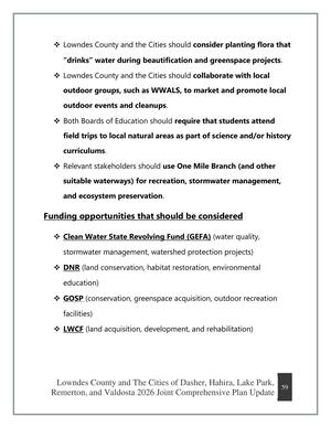 [Funding opportunities that should be considered]