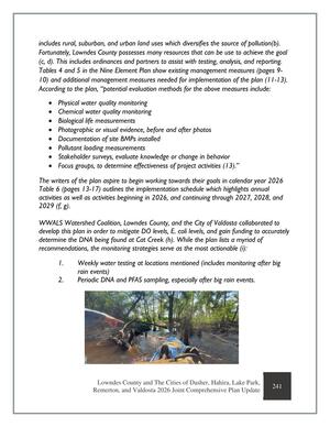 [Physical water quality monitoring]