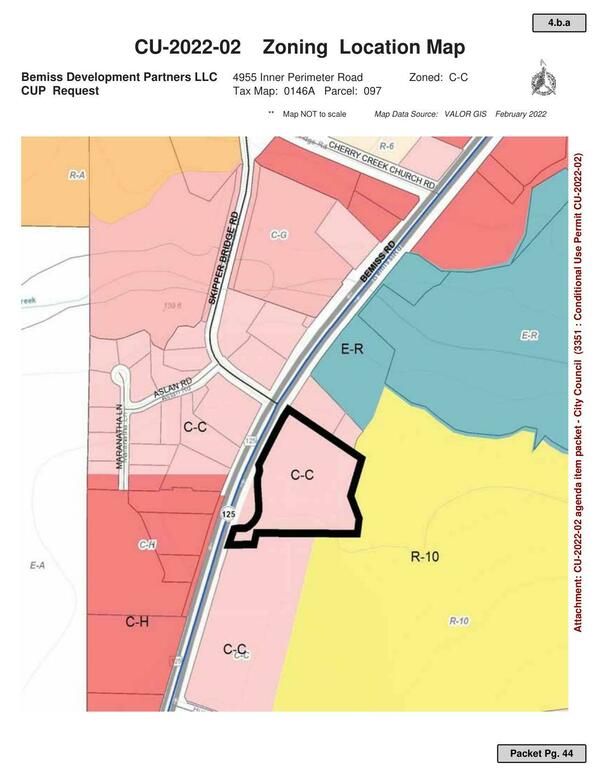 Zoning Location Map