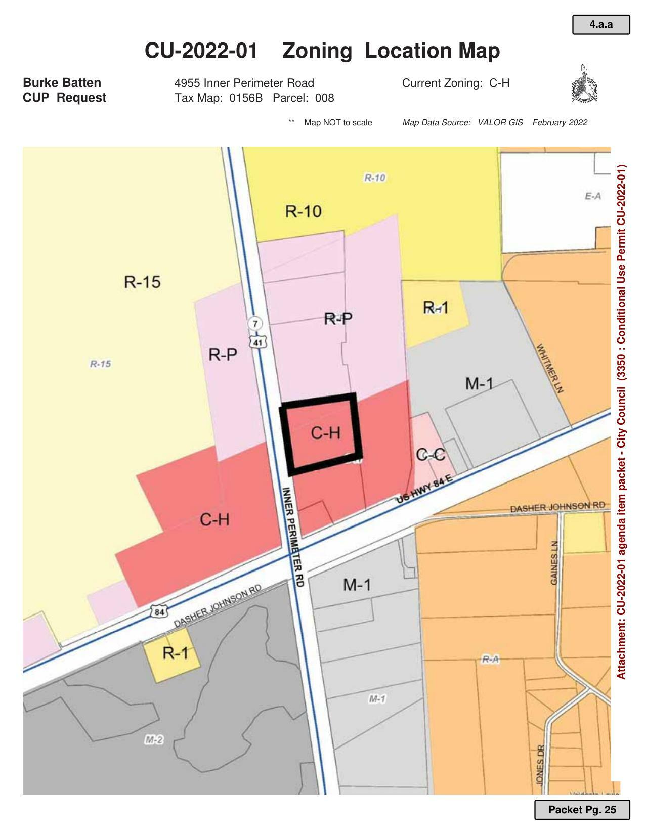 Zoning Location Map