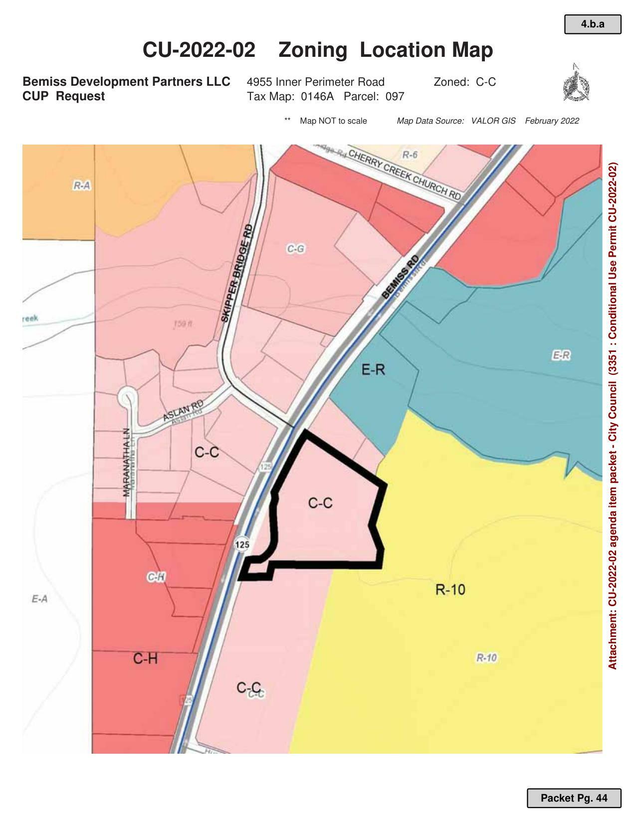 Zoning Location Map