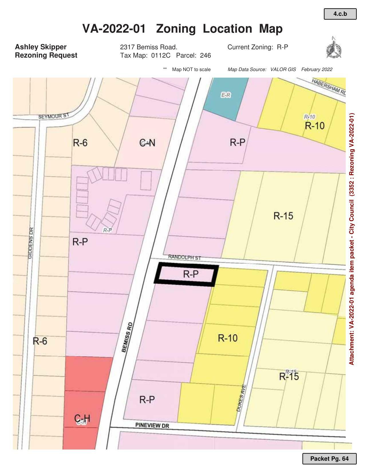 Zoning Location Map