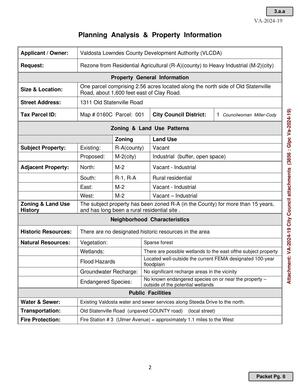 [Planning Analysis & Property Information]