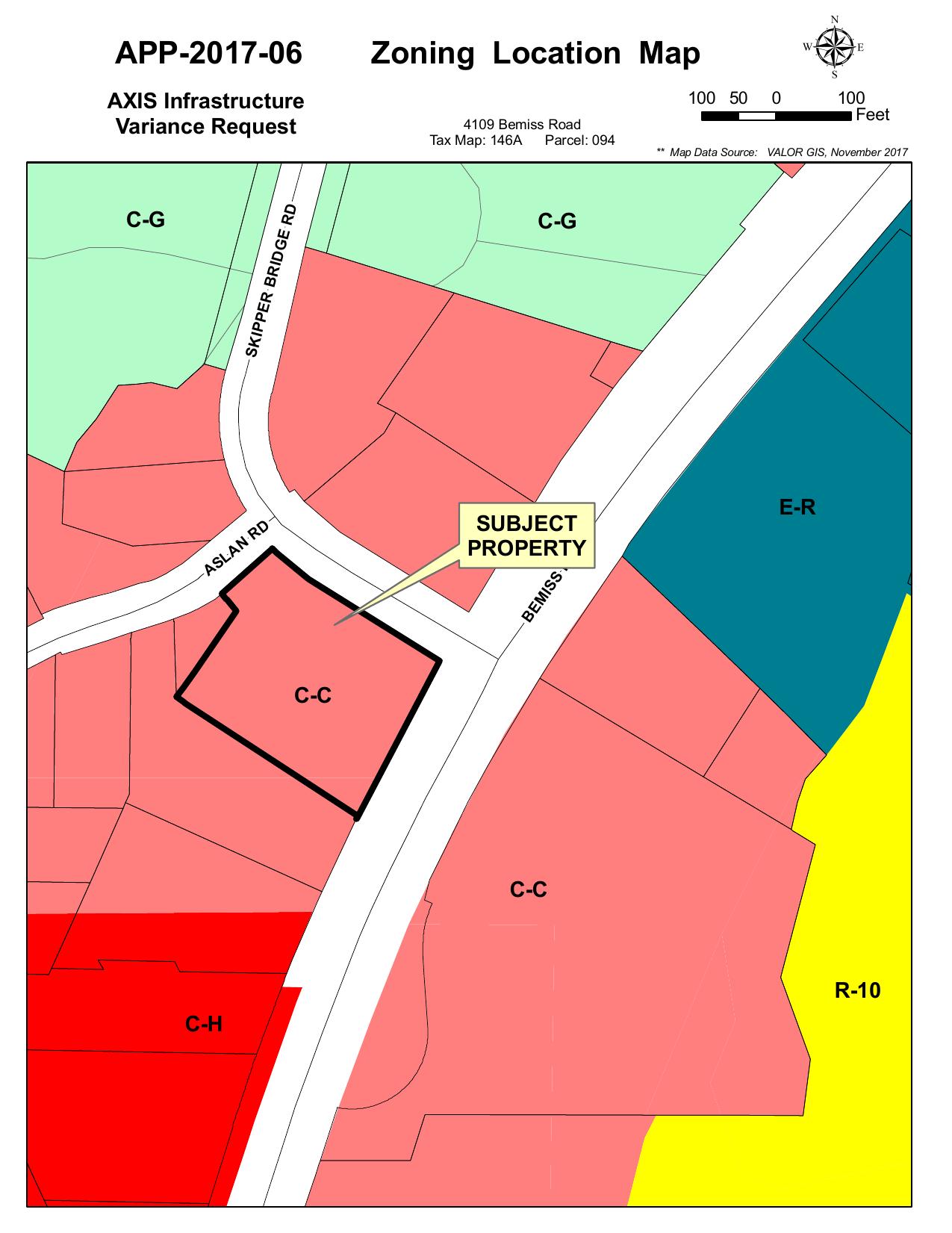 Zoning Location Map