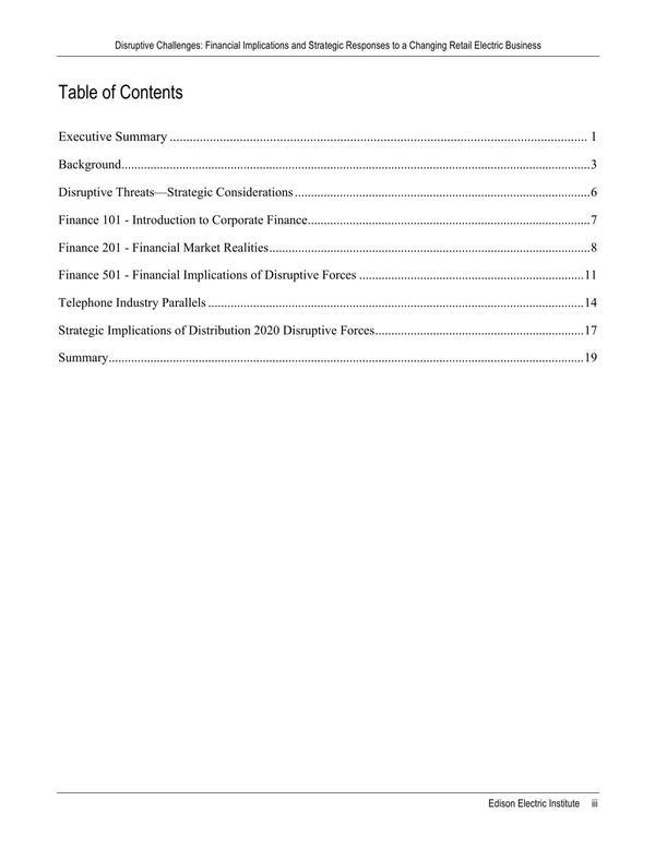 Table of Contents