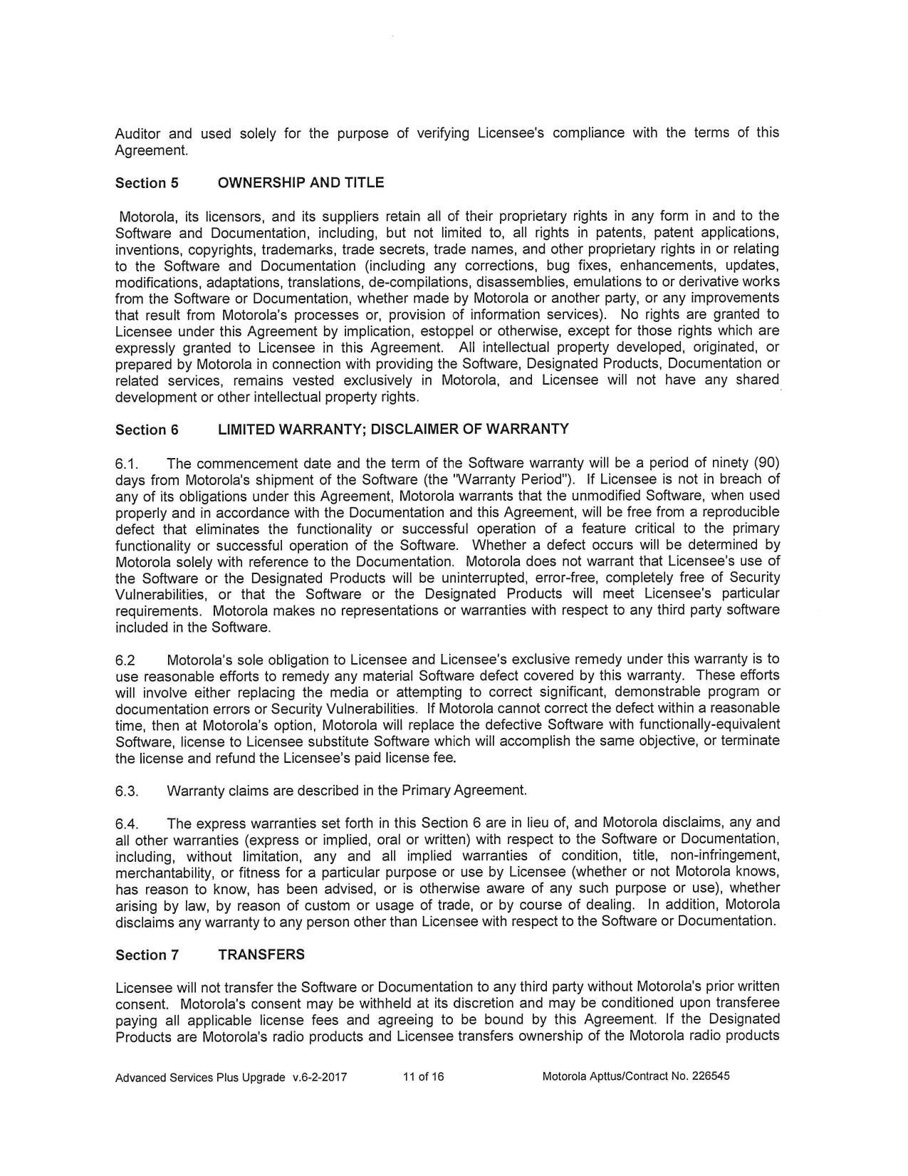 Section 5 OWNERSHIP AND TITLE