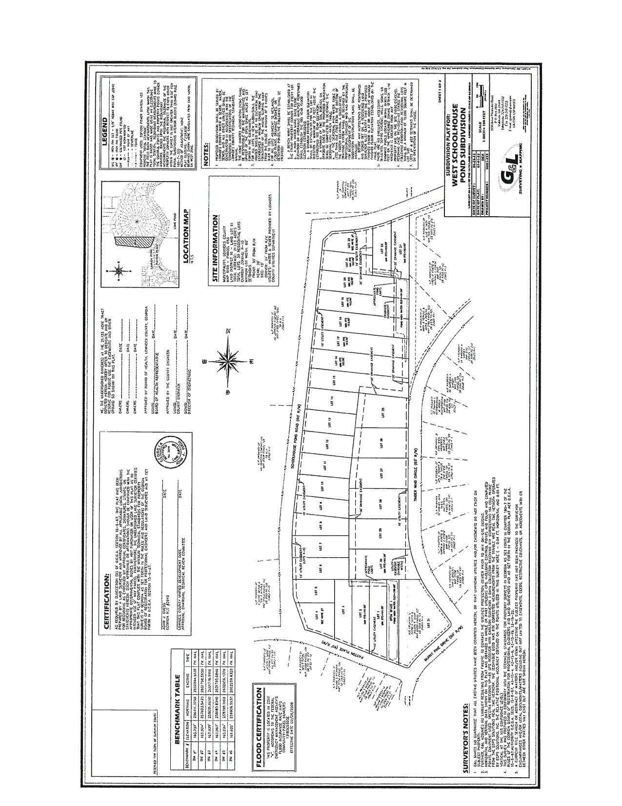 Plat: West Schoolhouse Pond Subdivision