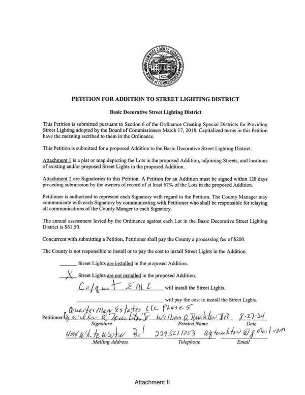 Another petition sheet