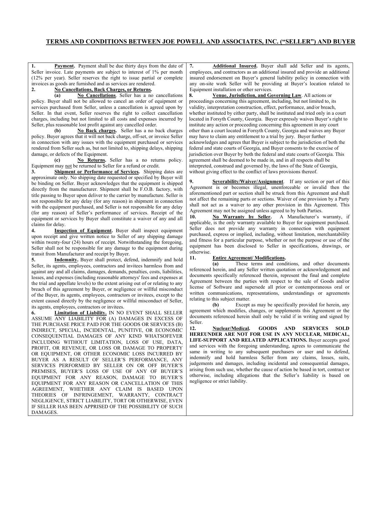 charges, including but not limited to all costs and expenses incurred by