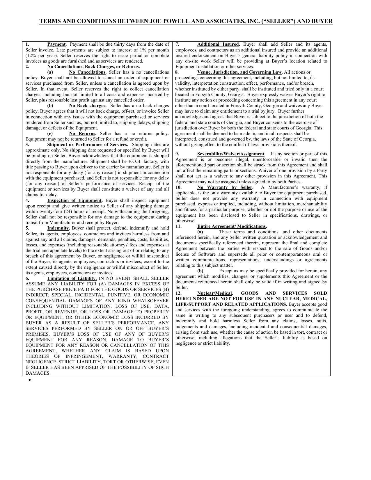 charges, including but not limited to all costs and expenses incurred by
