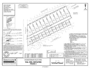[SUBDIVISION PLAT FOR: TRITON DEVELOPMENT, INC. VAL DEL ESTATES PHASE 2]