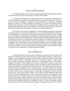 [use of the Property, then Purchaser may terminate this Agreement upon written notice to Seller]