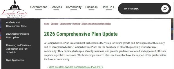 Comp Plan Link 2026-07-27 --Lowndes County Planning Department