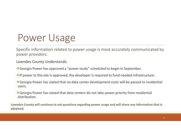 Power Usage